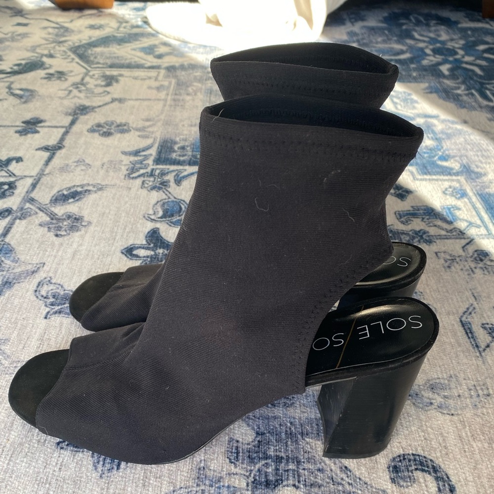 Sole Society Size 13 Open Toe Bootie